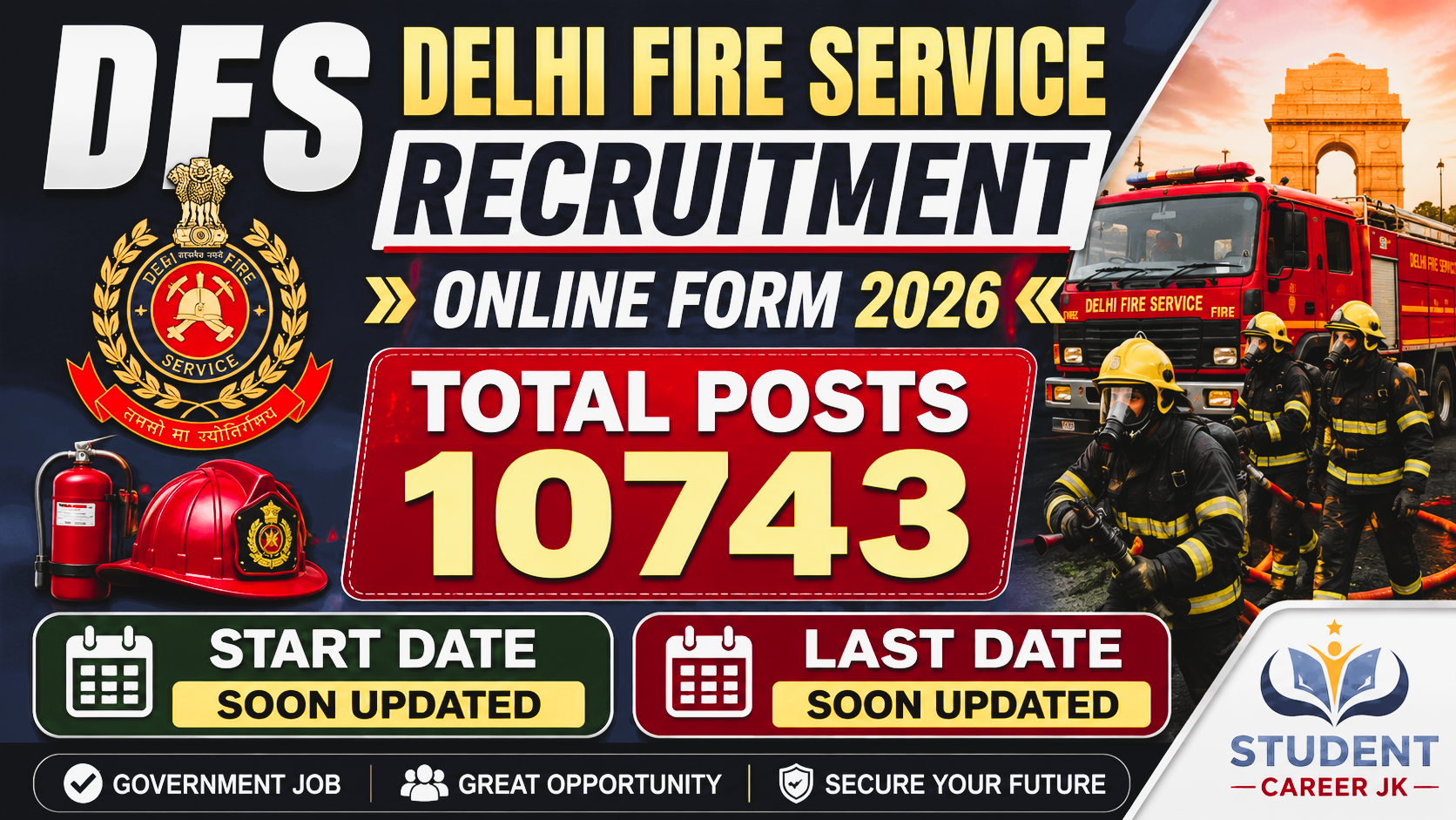 DFS Delhi Fire Service Recruitment Online Form 2026