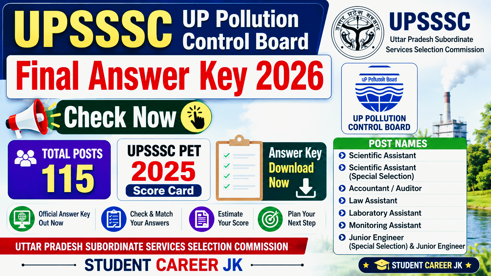 UPSSSC UP Pollution Control Board Final Answer Key 2026